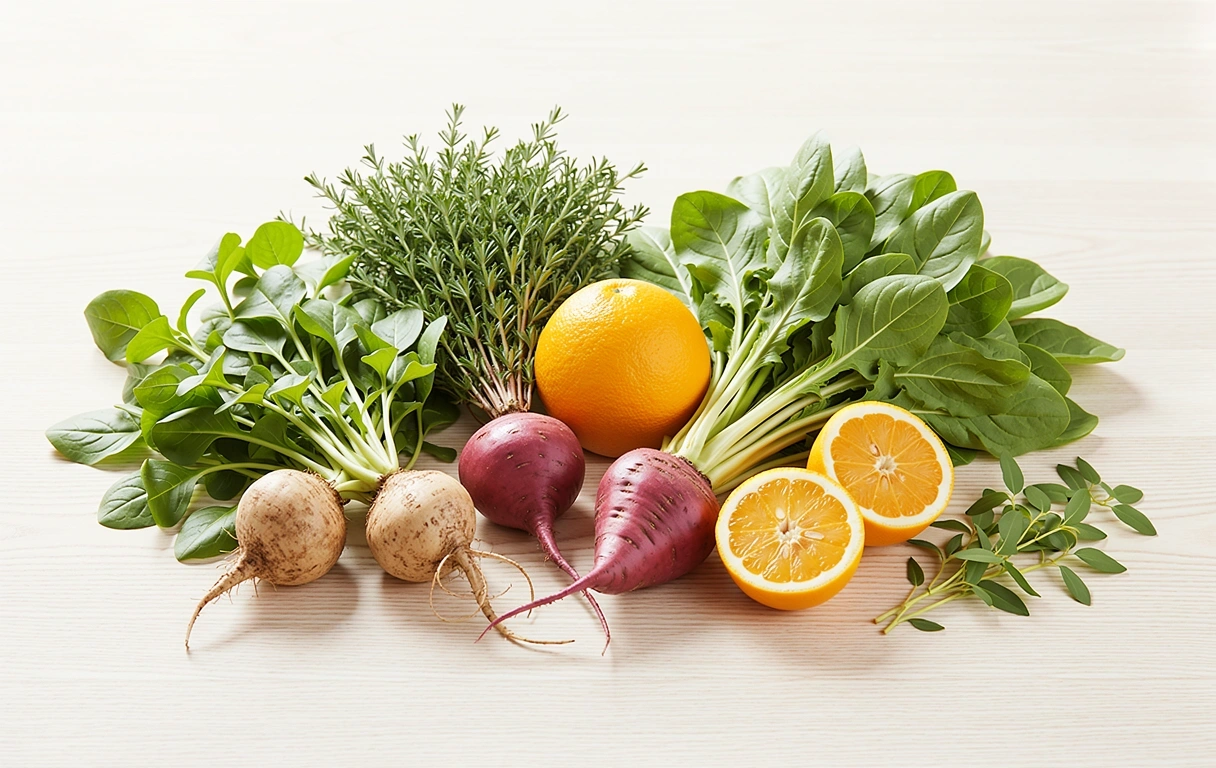 Frische Zutaten Fokus